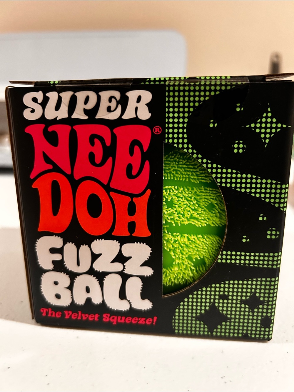 Super Needoh Fuzz Ball - Green. New. Authentic